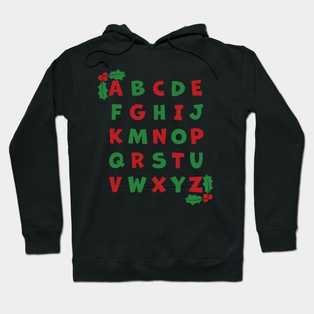 A Cryptic Christmas Noel Hoodie by Phil Tessier